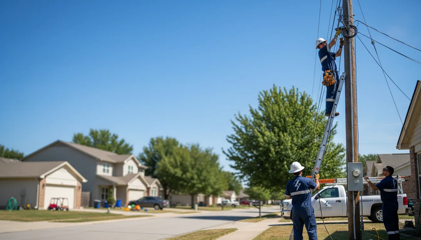 Residential electrician providing installation services in Alborn, MN